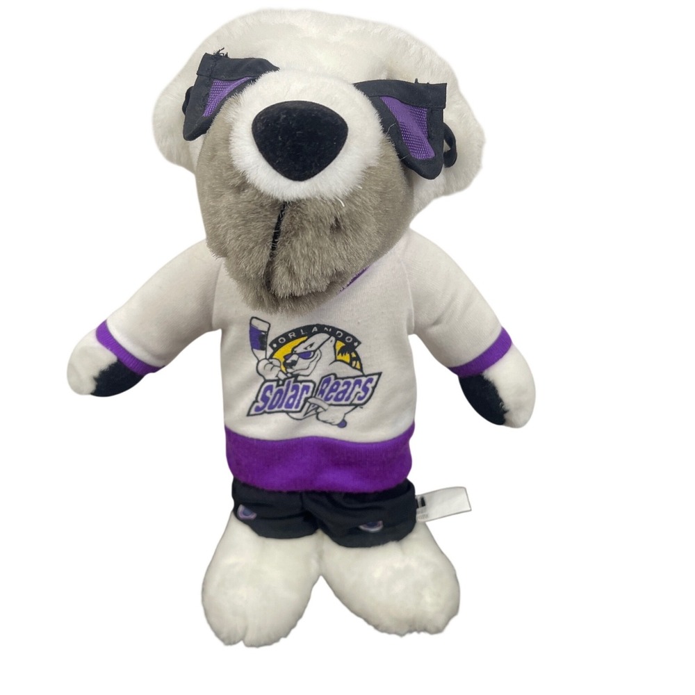 Orlando Solar Bears ECHL Hockey Shades Mascot Plush 12" Hockey Jersey Sunglasses